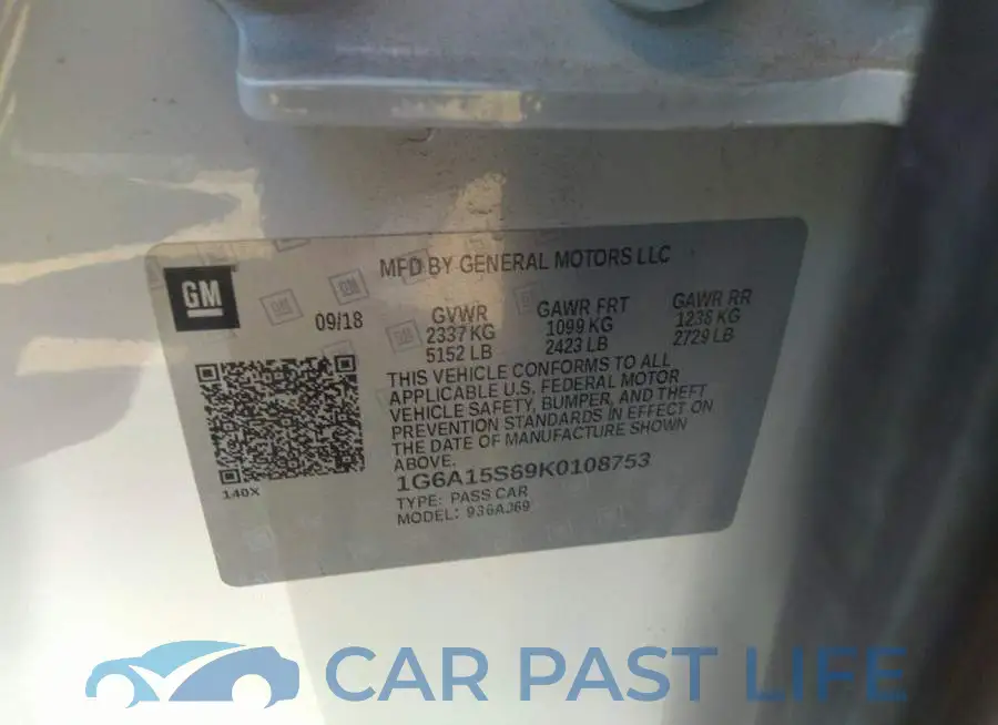 1G6A15S69K0108753# 9