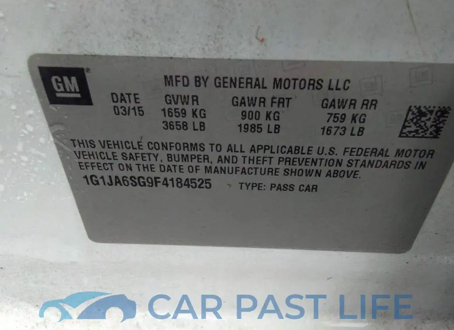1G1JA6SG9F4184525# 9