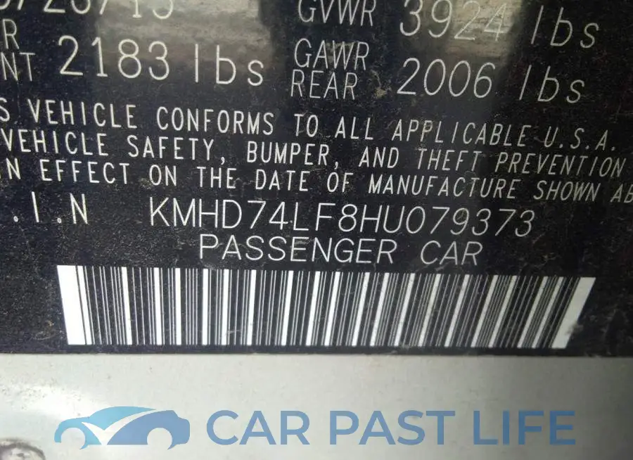 KMHD74LF8HU079373# 9