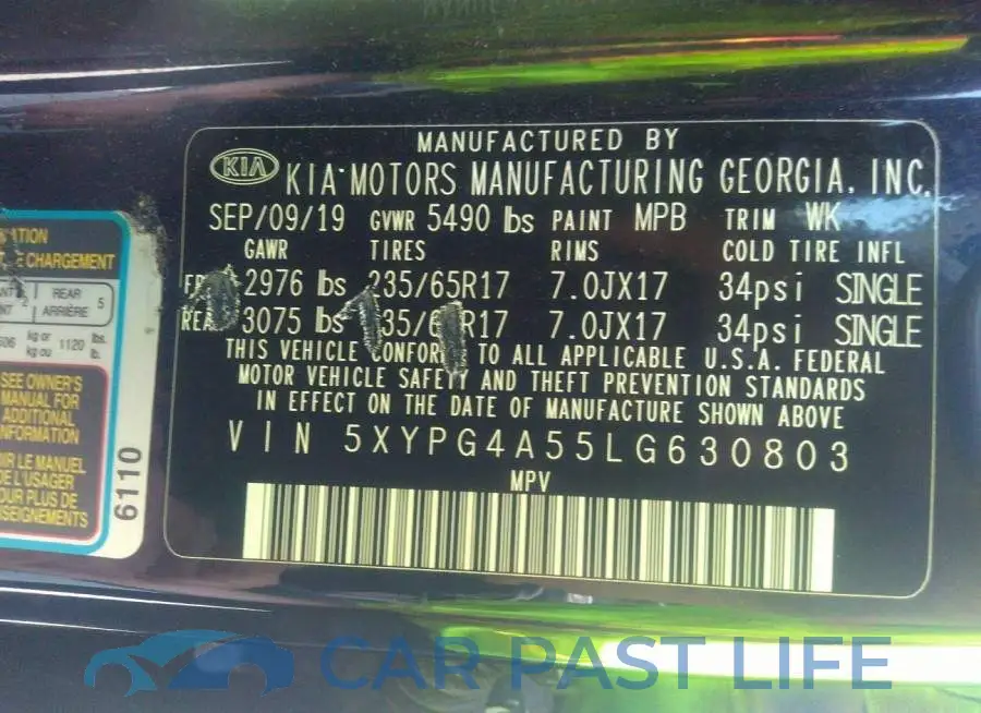 5XYPG4A55LG630803# 9