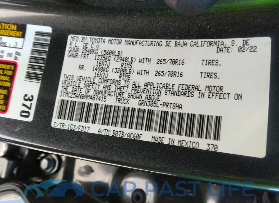3TMCZ5AN8NM487415# 9