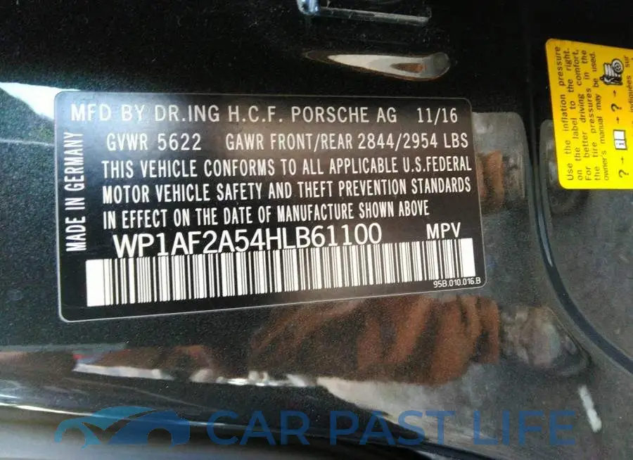 WP1AF2A54HLB61100# 9
