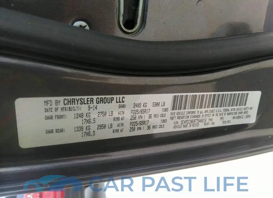 3C4PDCAB3FT540216# 9