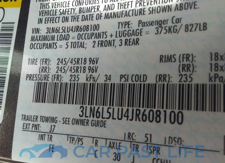 3LN6L5LU4JR608100# 9
