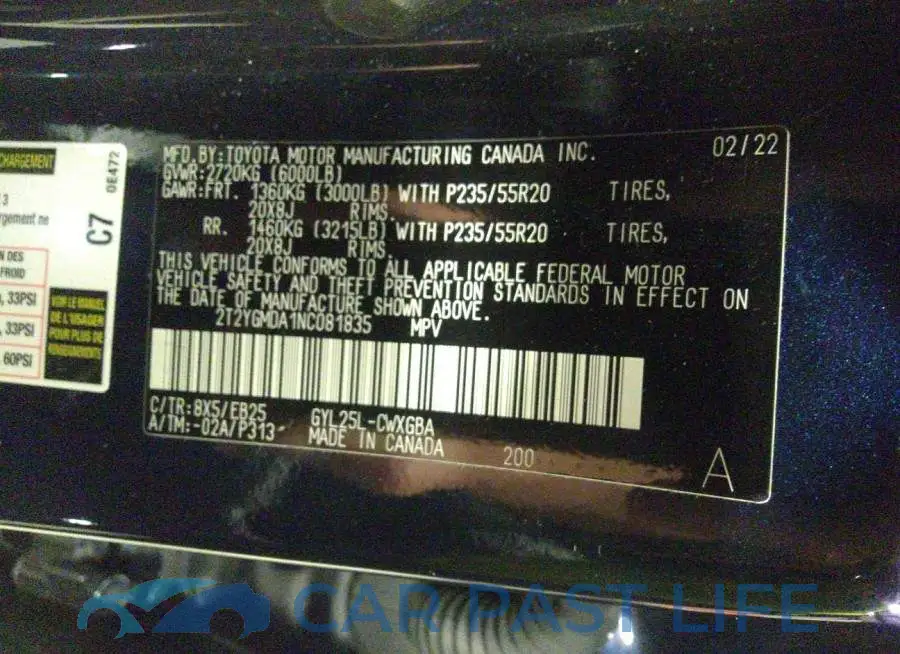 2T2YGMDA1NC081835# 9