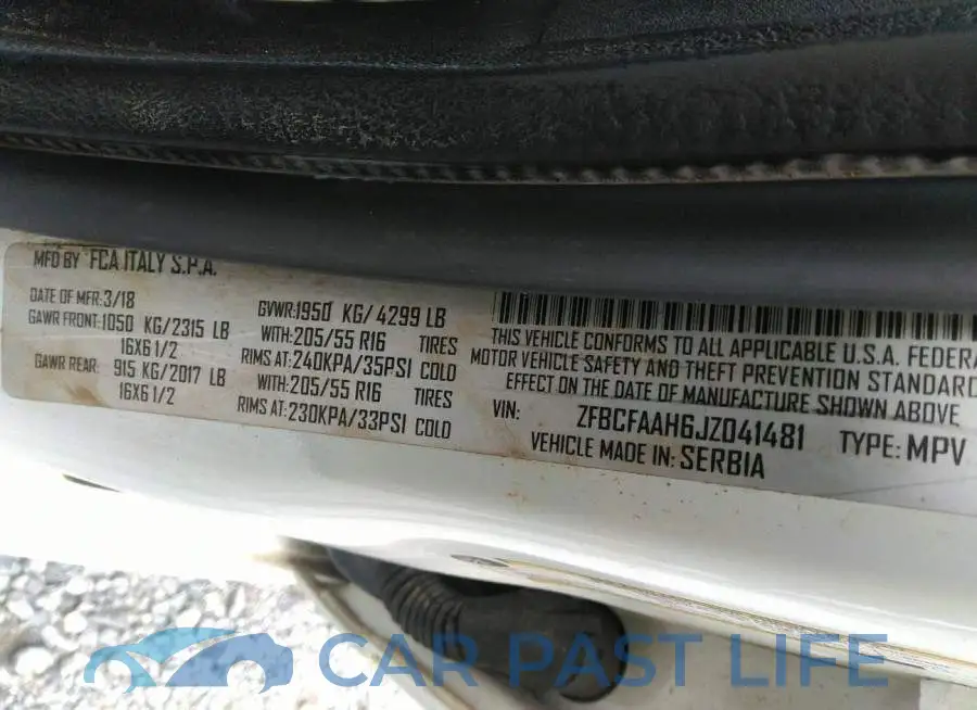 ZFBCFAAH6JZ041481# 9