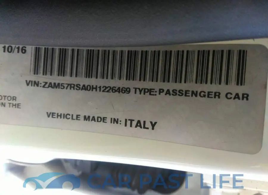 ZAM57RSA0H1226469# 9