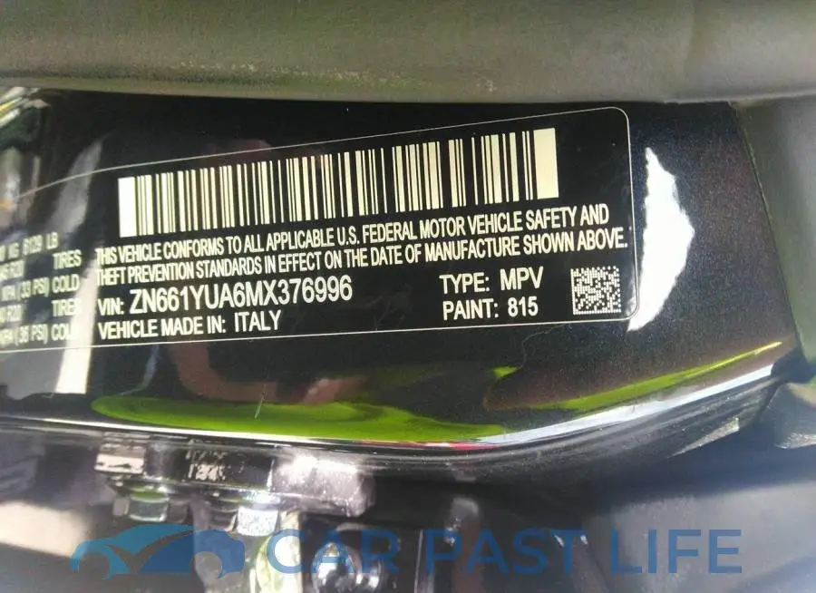 ZN661YUA6MX376996# 9