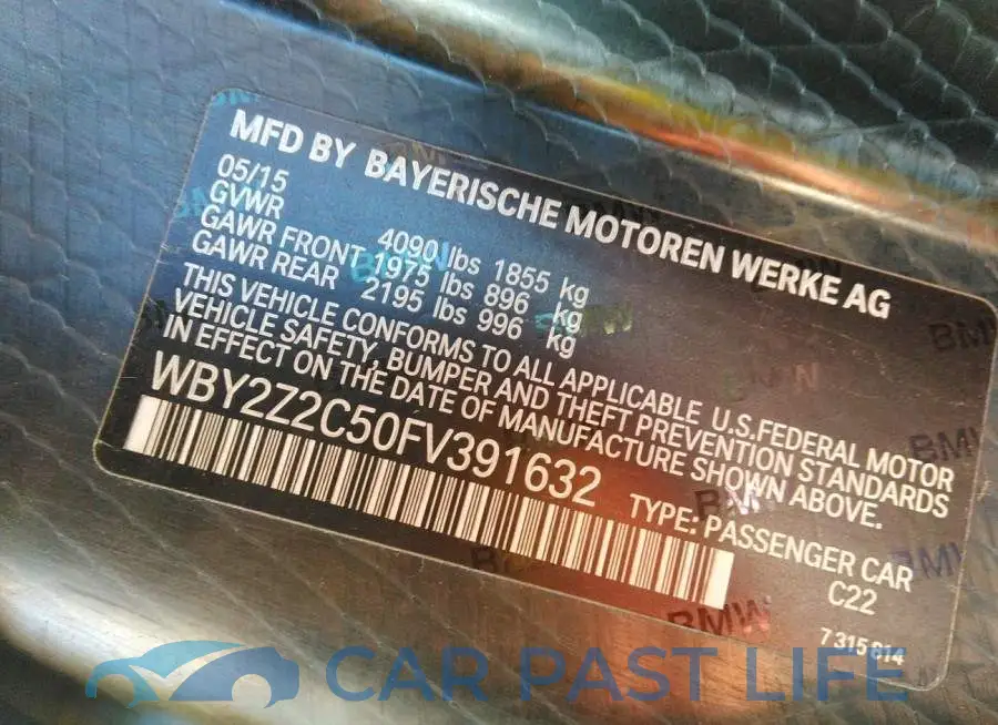 WBY2Z2C50FV391632# 9