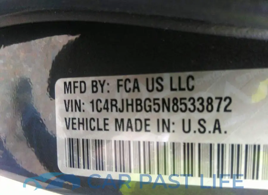 1C4RJHBG5N8533872# 9