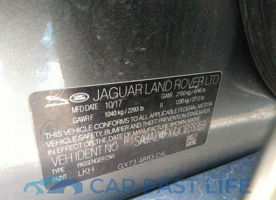 SAJAD4FX7JCP33359# 9