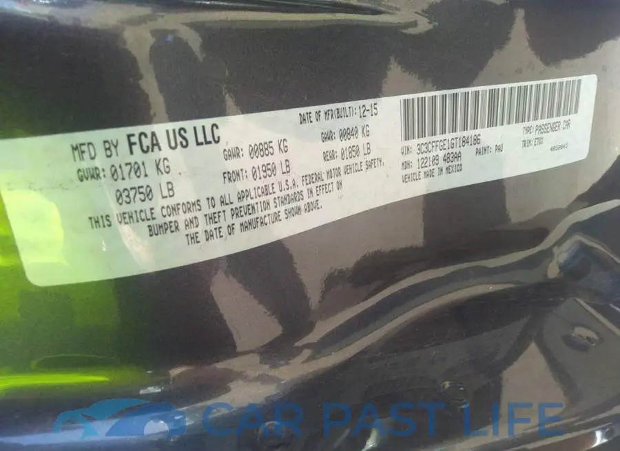 3C3CFFGE1GT184186# 9