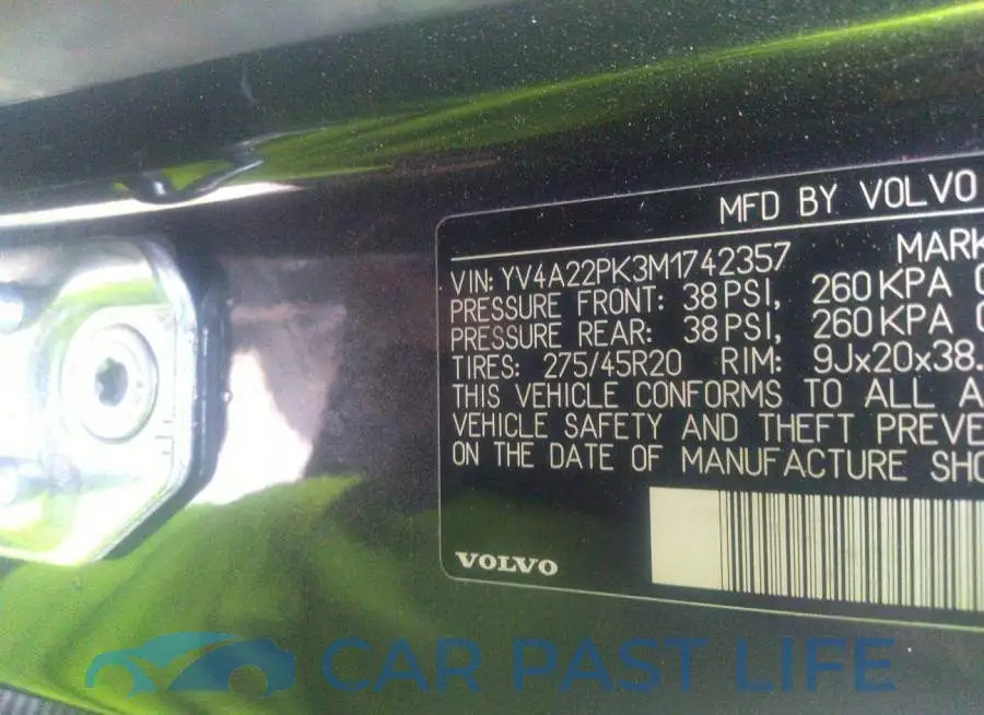 YV4A22PK3M1742357# 9