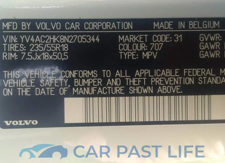 YV4AC2HK8N2705344# 9