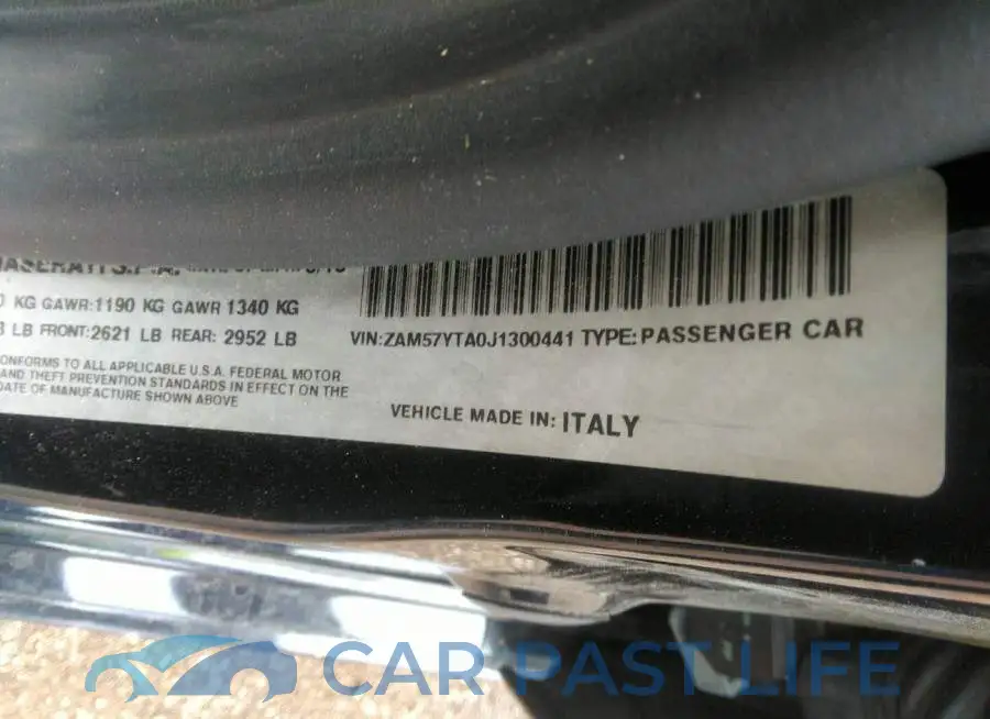 ZAM57YTA0J1300441# 9