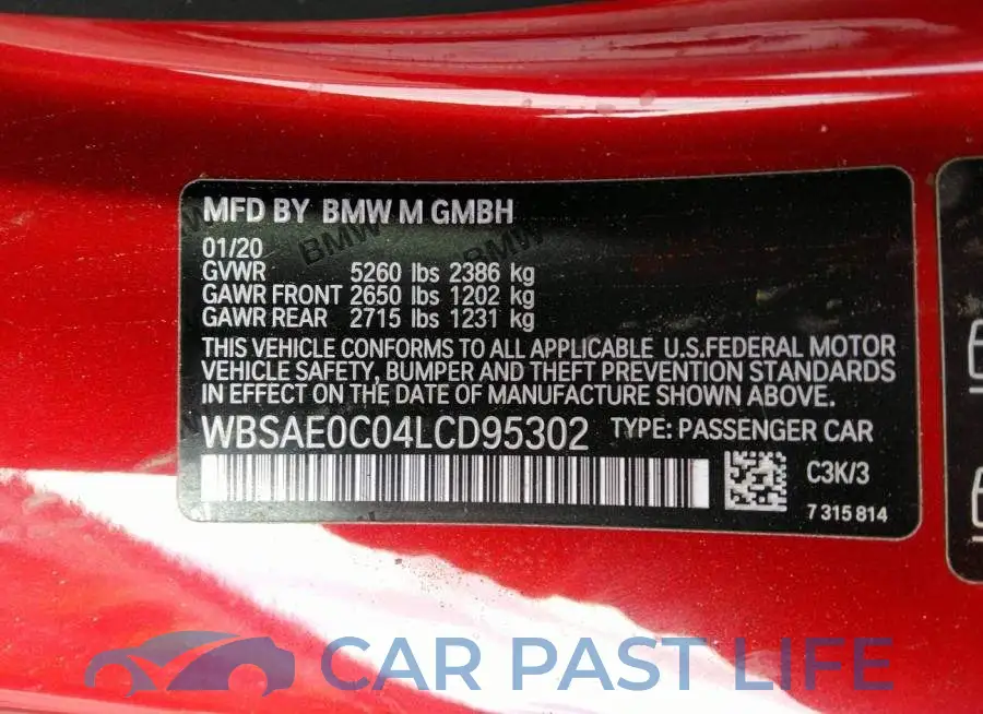 WBSAE0C04LCD95302# 9