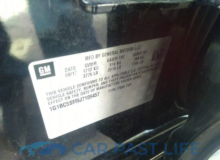 1G1BC5SM9J7109457# 9