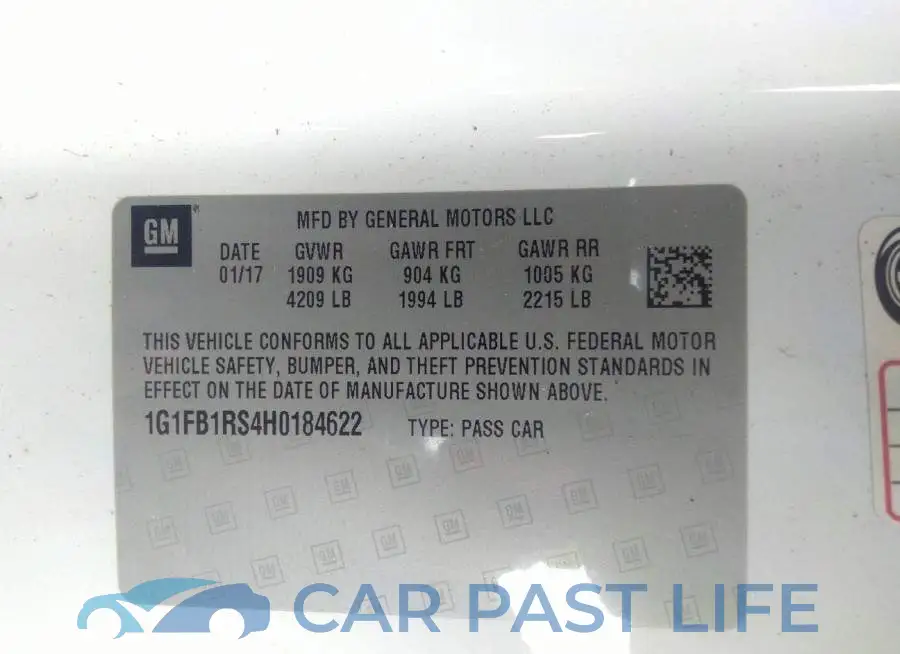 1G1FB1RS4H0184622# 9