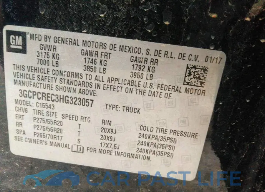 3GCPCREC3HG323057# 9