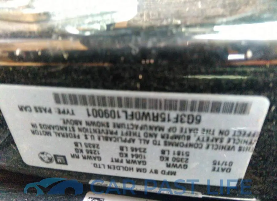 6G3F15RW0FL109001# 9