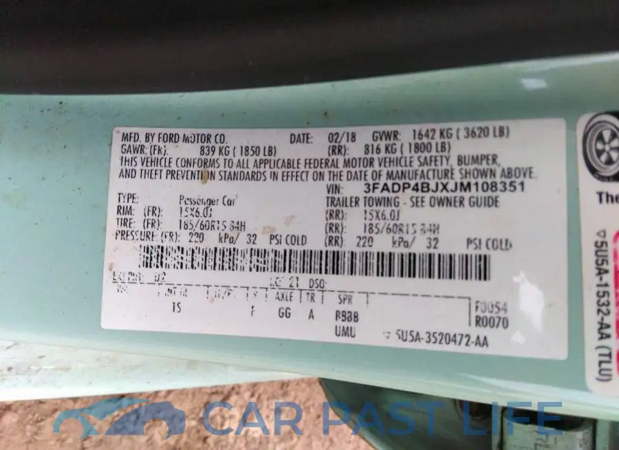 3FADP4BJXJM108351# 9