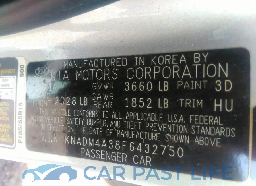 KNADM4A38F6432750# 9