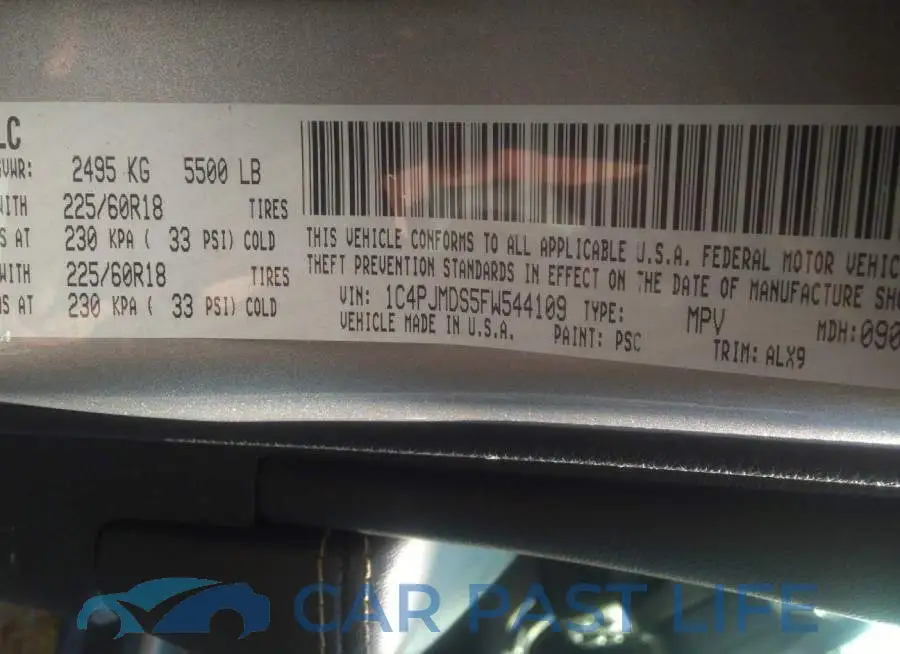 1C4PJMDS5FW544109# 9