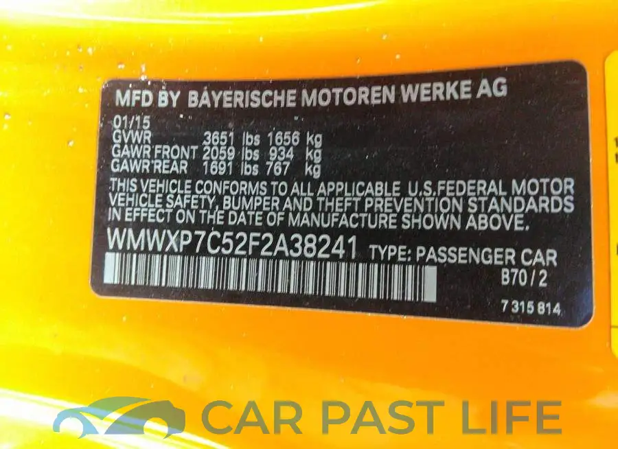 WMWXP7C52F2A38241# 9