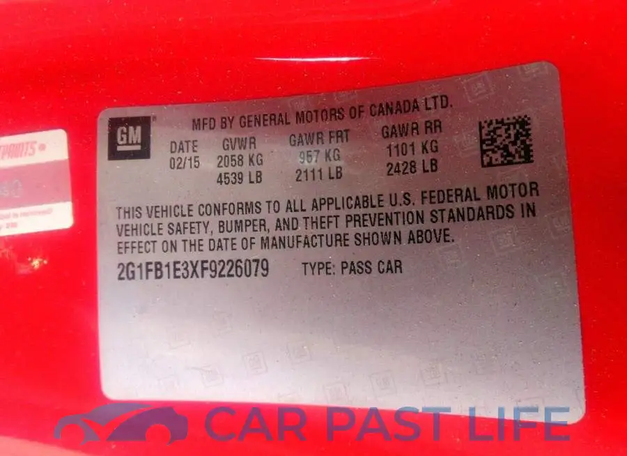 2G1FB1E3XF9226079# 9