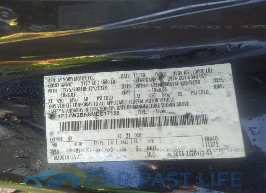 1FT7W2BN8MEC17158# 9