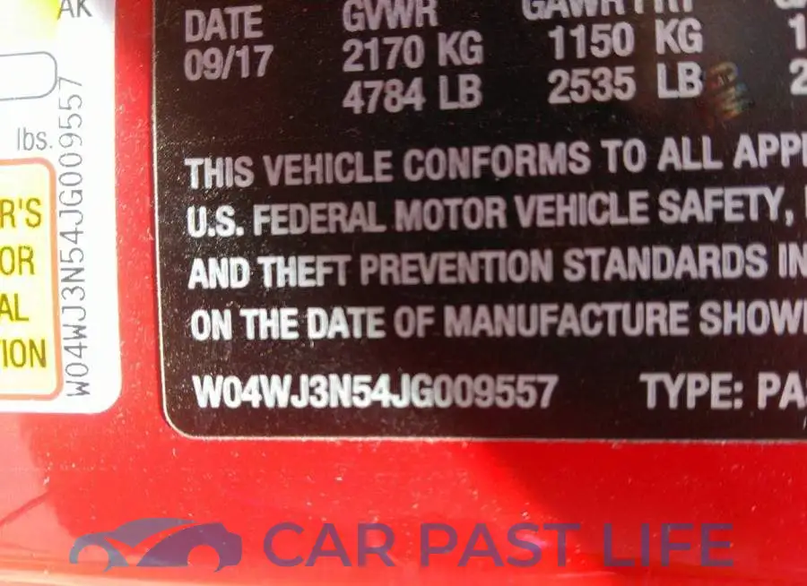 W04WJ3N54JG009557# 9