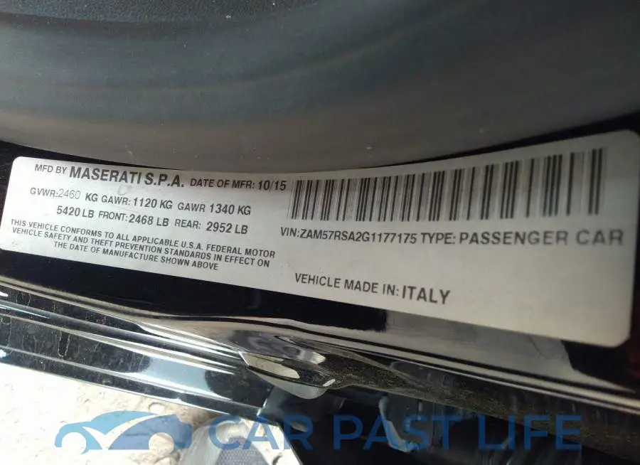 ZAM57RSA2G1177175# 9