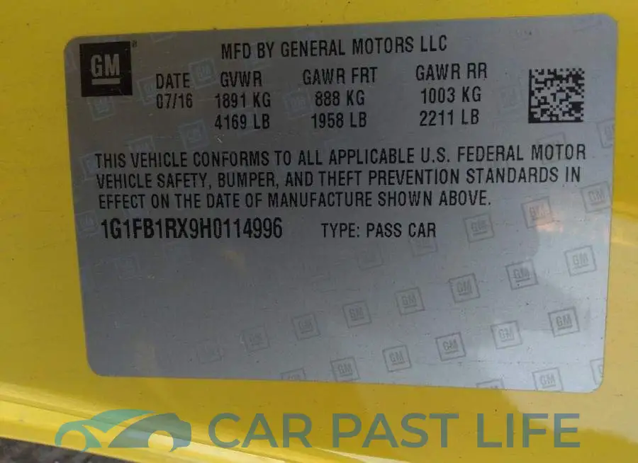1G1FB1RX9H0114996# 9