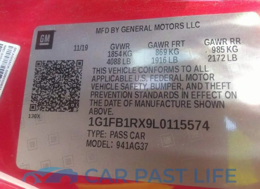 1G1FB1RX9L0115574# 9