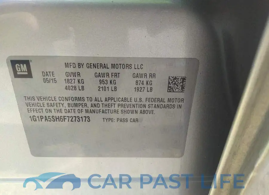 1G1PA5SH6F7273173# 9