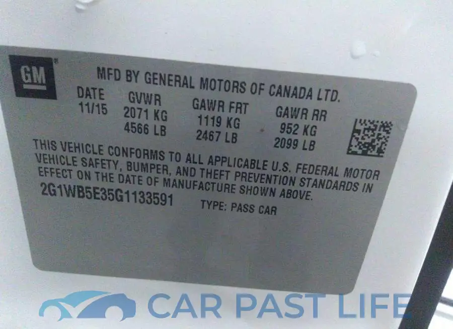 2G1WB5E35G1133591# 9