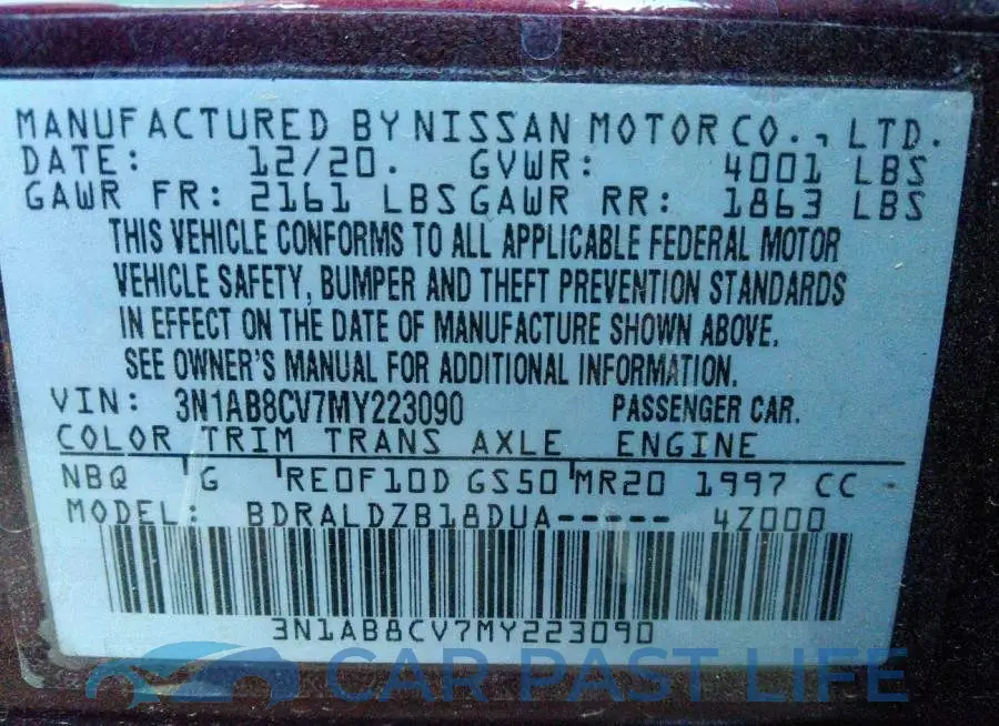 3N1AB8CV7MY223090# 9