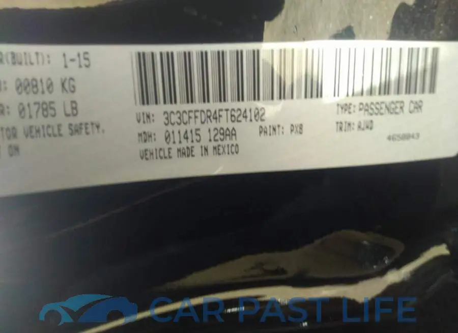 3C3CFFDR4FT624102# 9