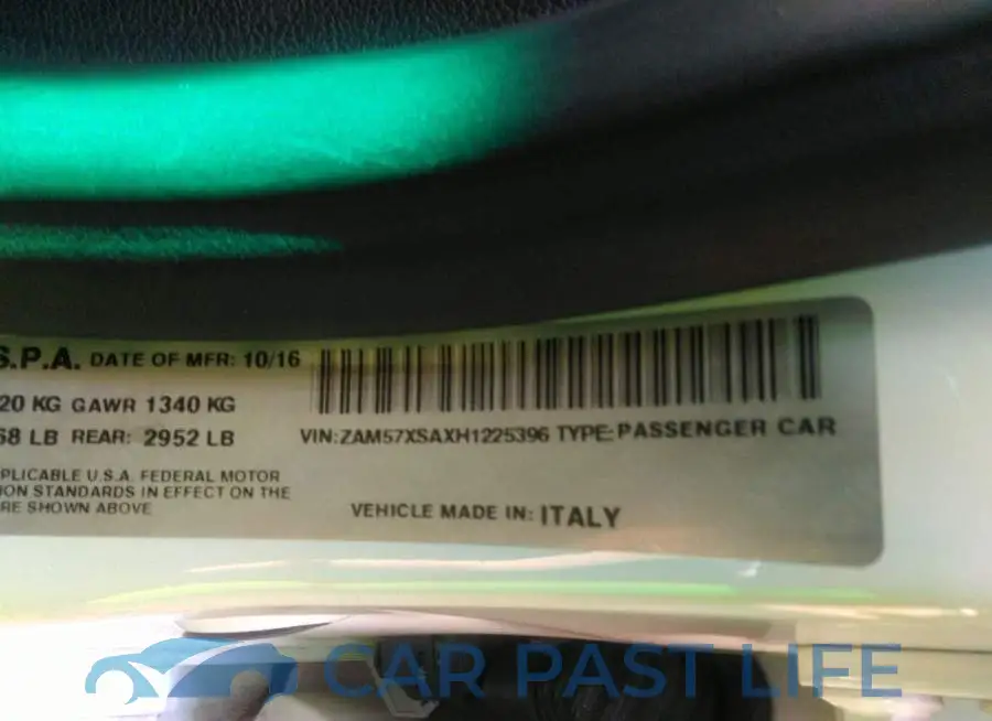 ZAM57XSAXH1225396# 9