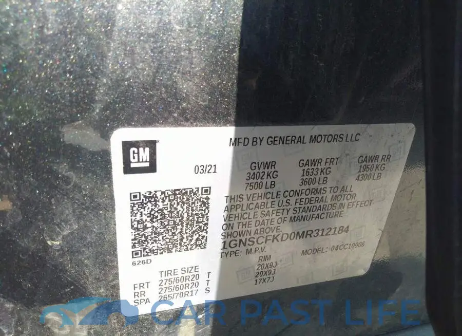 1GNSCFKD0MR312184# 9