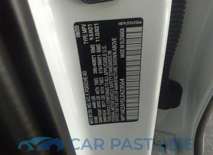 WP1AE2AY5LDA23064# 9