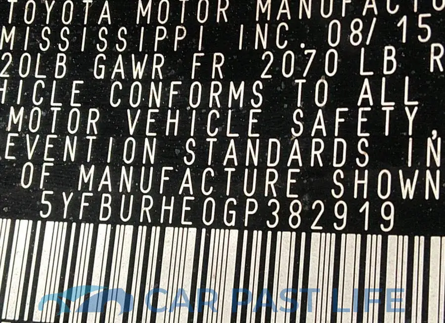 5YFBURHE0GP382919# 9