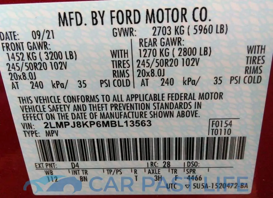 2LMPJ8KP6MBL13563# 9
