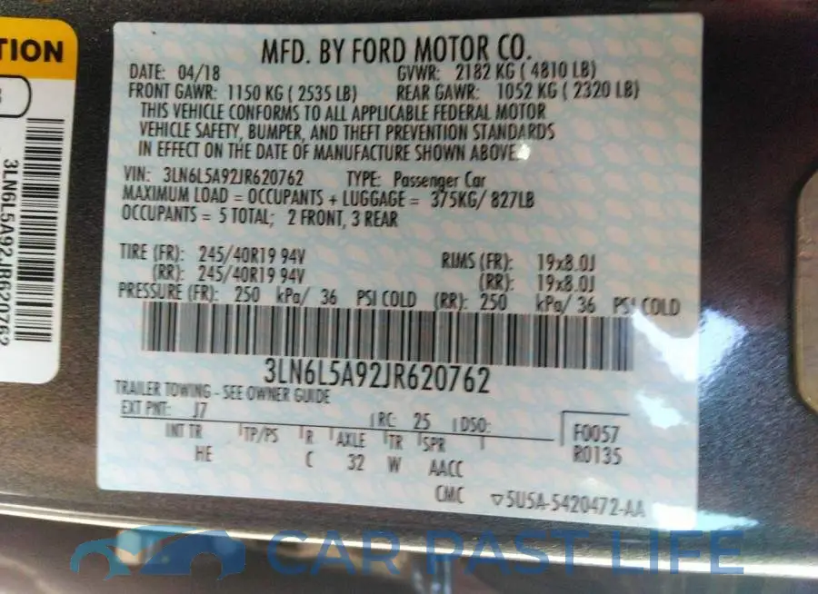 3LN6L5A92JR620762# 9