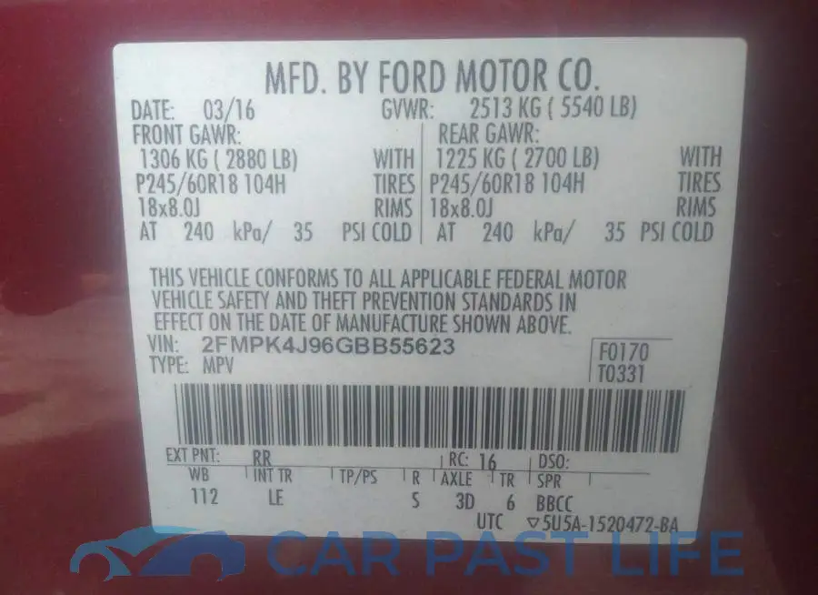2FMPK4J96GBB55623# 9