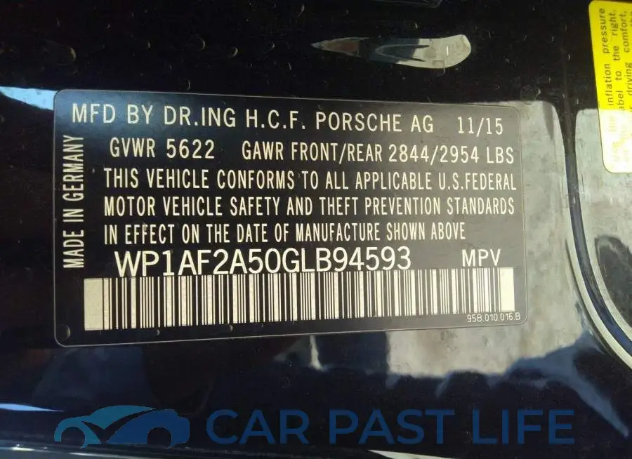 WP1AF2A50GLB94593# 9