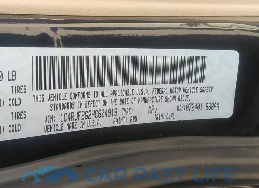 1C4RJFBG2HC604919# 9