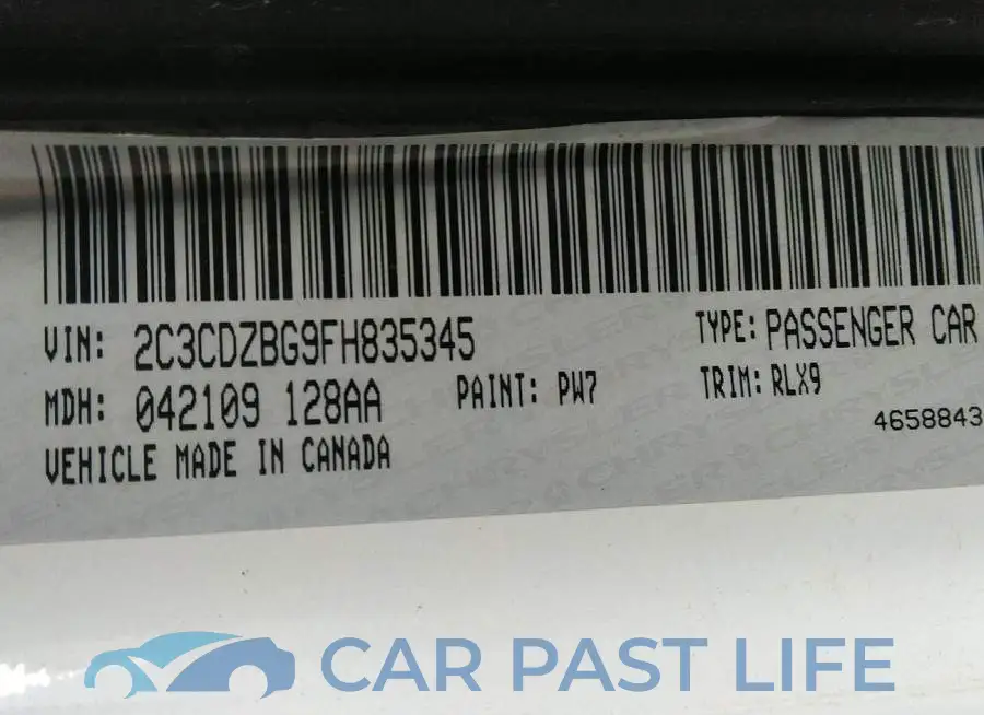 2C3CDZBG9FH835345# 9