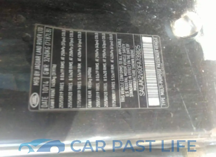 SALAK2V60FA739825# 9