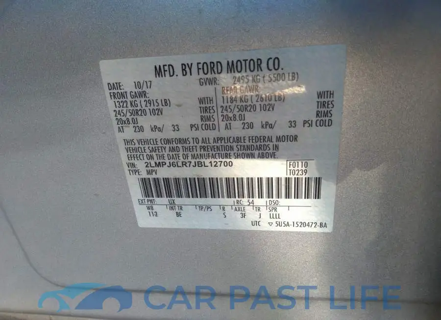 2LMPJ6LR7JBL12700# 9